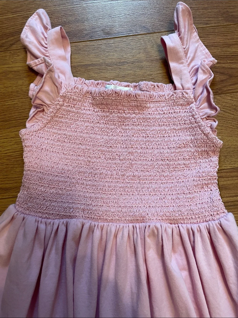 Ralph Lauren Light Pink Smocked Cotton Sundress for Girls 24M